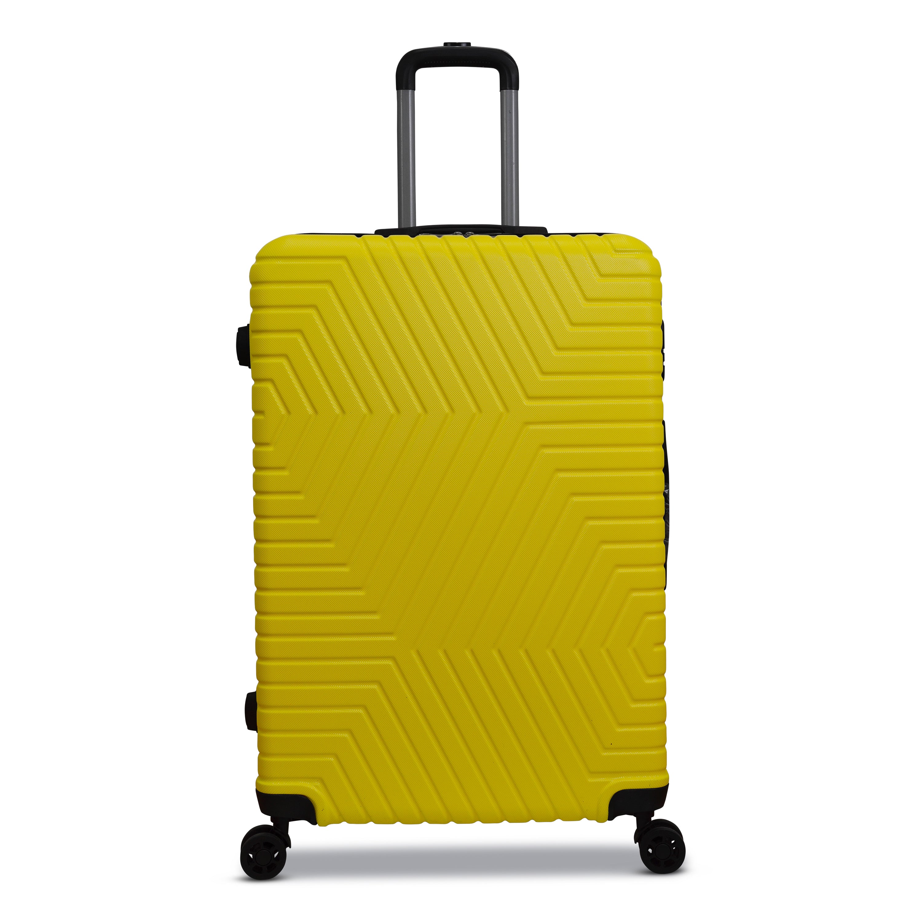3 Piece Luggage Set Lattitude Collection featuring durable ABS outer shell, spinner wheels, and vibrant color options.