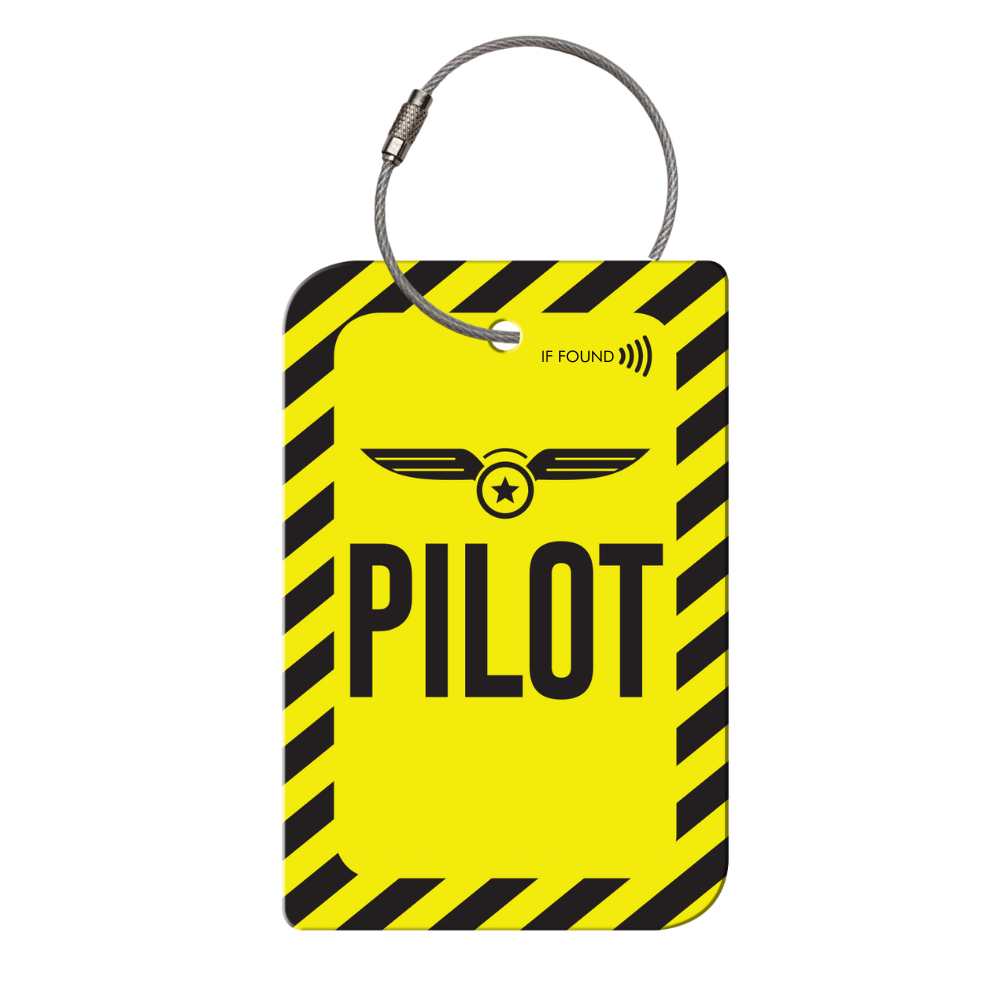Pilot Retreev SMART Tag attached to a stylish bag, showcasing its durable stainless steel design.