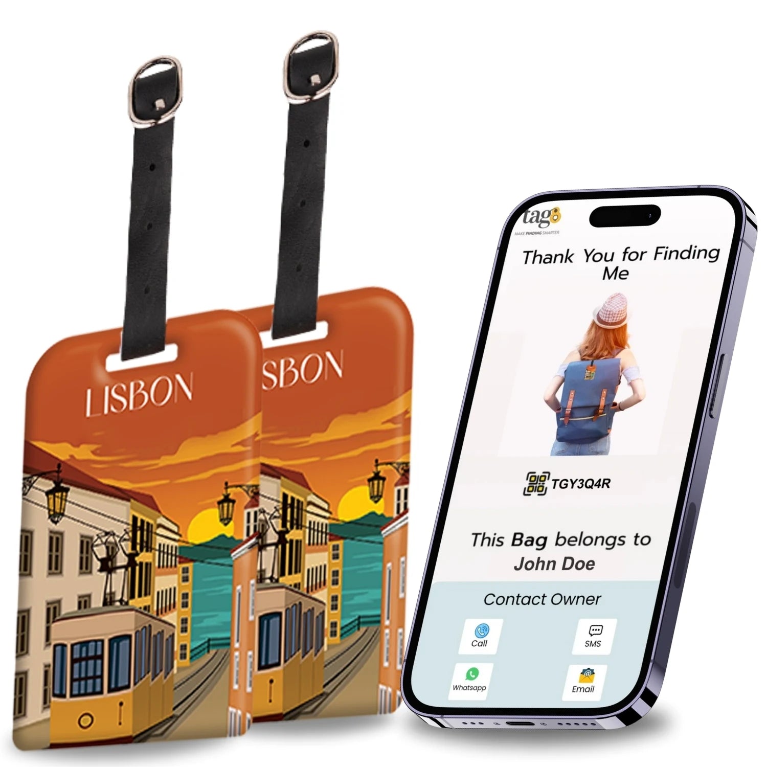 Main Smart Bag Security Tag - Chicago [Pack 2] image