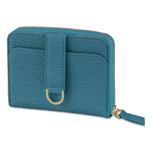 BELGRAVIA Zipper Wallet made of premium Italian leather with RFID protection, featuring a magnetic clasp and multiple card slots.