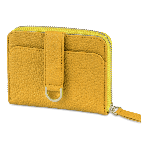 BELGRAVIA Zipper Wallet made of premium Italian leather with RFID protection, featuring a magnetic clasp and multiple card slots.