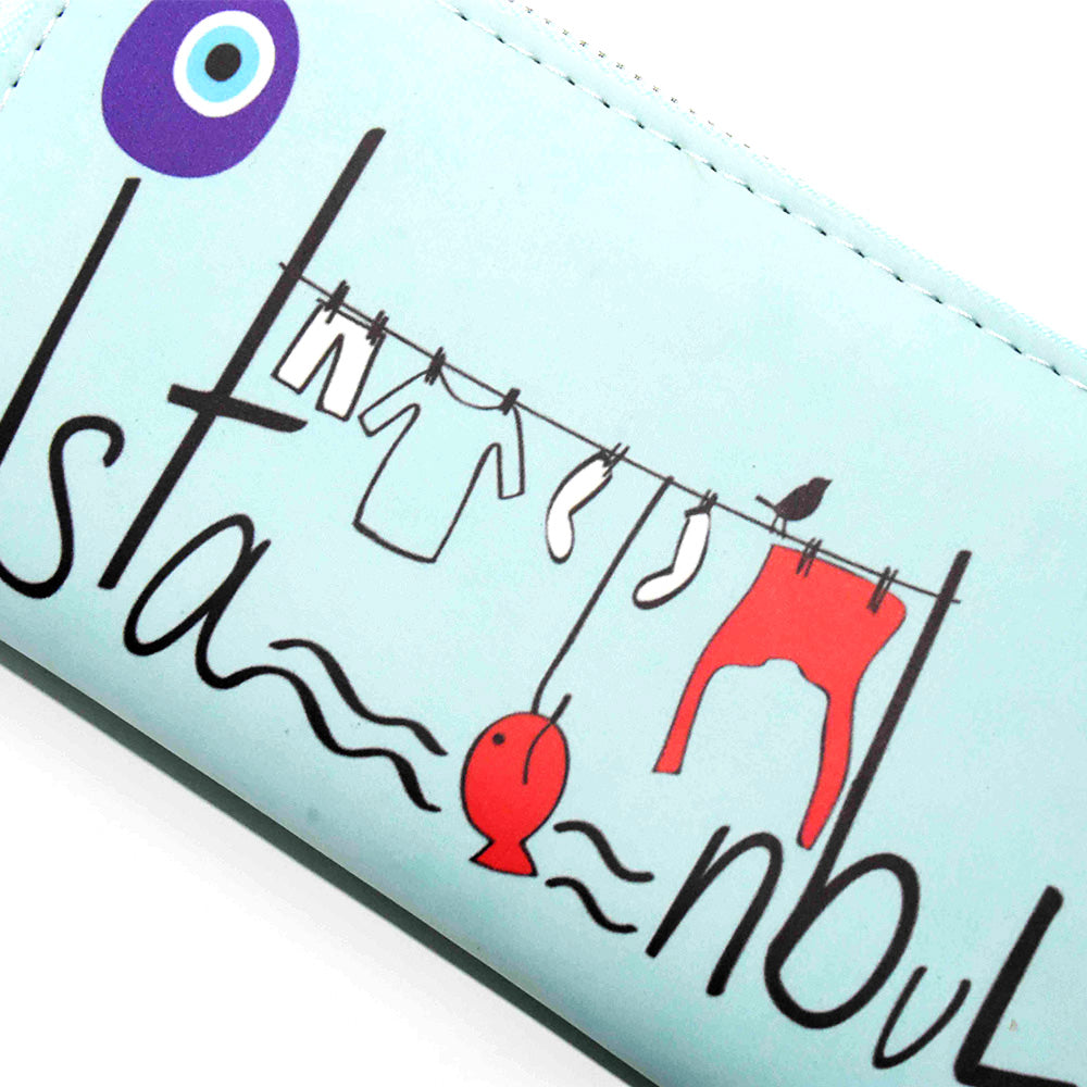 BiggDesign Damen Geldbörse mit Anatolian Motiv, aus PU-Leder, mit Münzfach und 12 Kartenfächern.