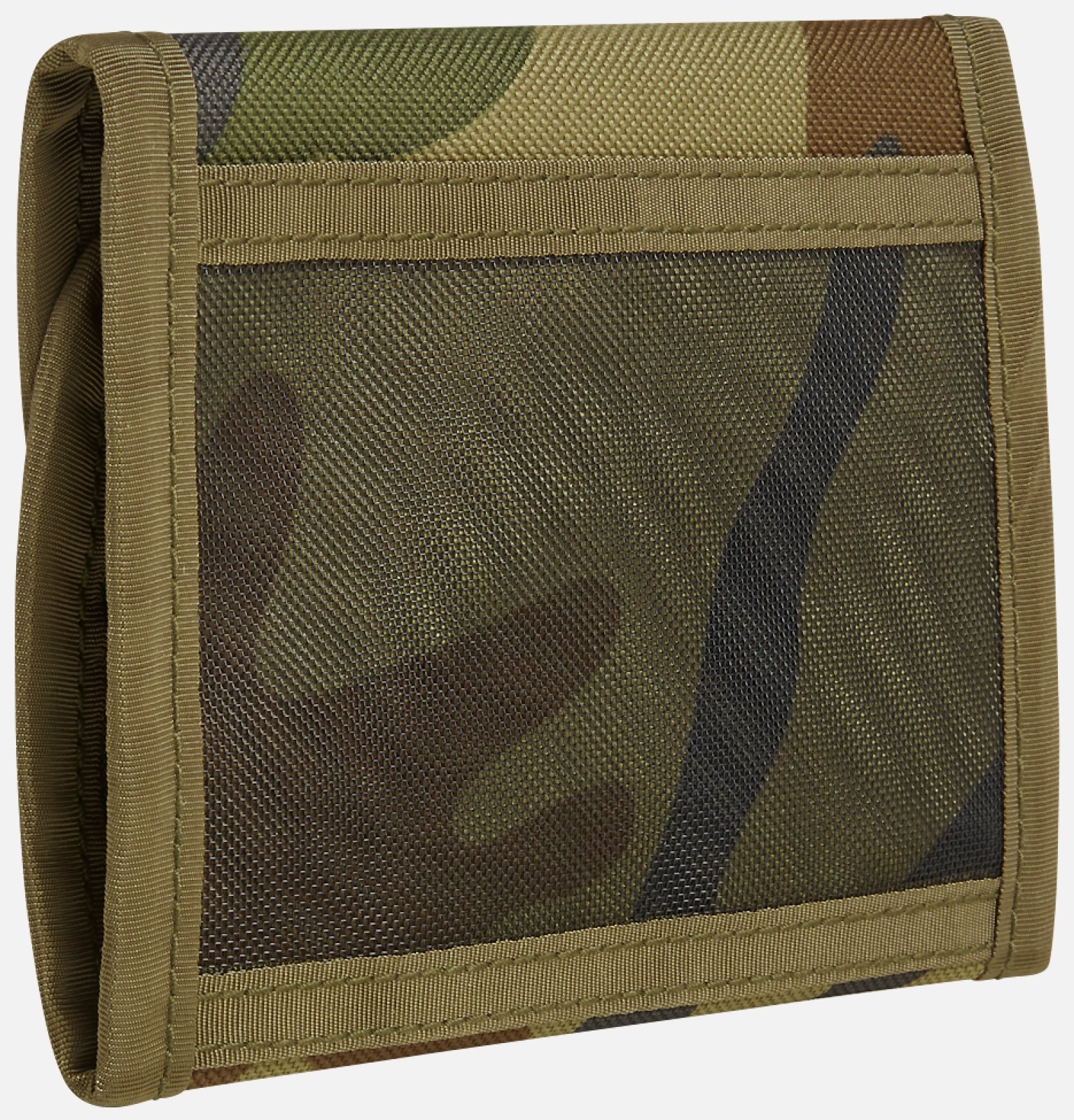 Brandit Wallet no. 5 in robust 600DEN polyester, featuring multiple compartments, zip coin section, and stylish design.