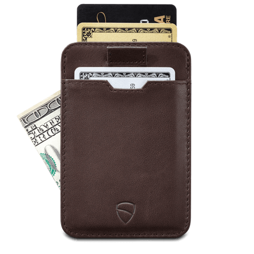 CHELSEA Card Holder made of luxurious Italian leather, featuring multiple pockets for cards and RFID protection.