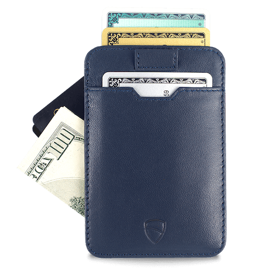 CHELSEA Card Holder made of luxurious Italian leather, featuring multiple pockets for cards and RFID protection.