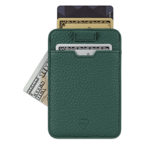 CHELSEA Card Holder made of luxurious Italian leather, featuring multiple pockets for cards and RFID protection.