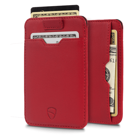 CHELSEA Card Holder made of luxurious Italian leather, featuring multiple pockets for cards and RFID protection.