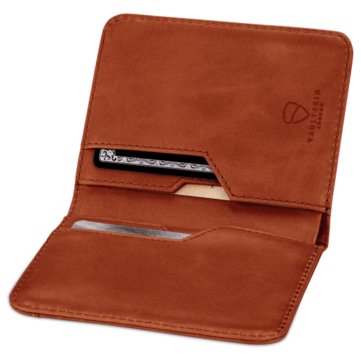 CITY Wallet made of luxurious Italian leather, featuring a slim design and RFID-blocking technology, perfect for secure card storage.