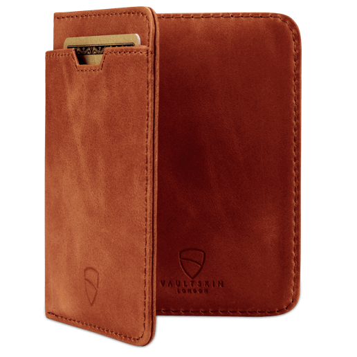 CITY Wallet made of luxurious Italian leather, featuring a slim design and RFID-blocking technology, perfect for secure card storage.