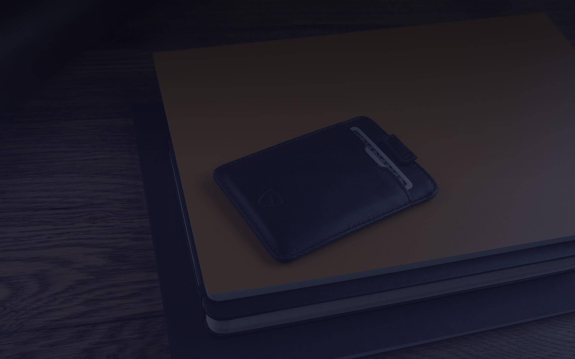 CITY Wallet made of luxurious Italian leather, featuring a slim design and RFID-blocking technology, perfect for secure card storage.