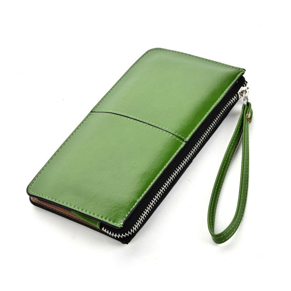 High Quality Fashion Wallet Purse for Young Ladies in various colors including black, purple, orange, yellow, blue, brown, and green, showcasing its stylish design and compact size.