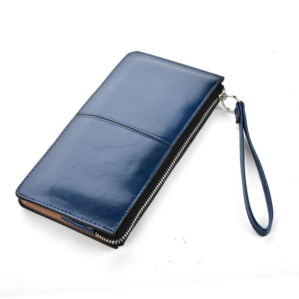 High Quality Fashion Wallet Purse for Young Ladies in various colors including black, purple, orange, yellow, blue, brown, and green, showcasing its stylish design and compact size.