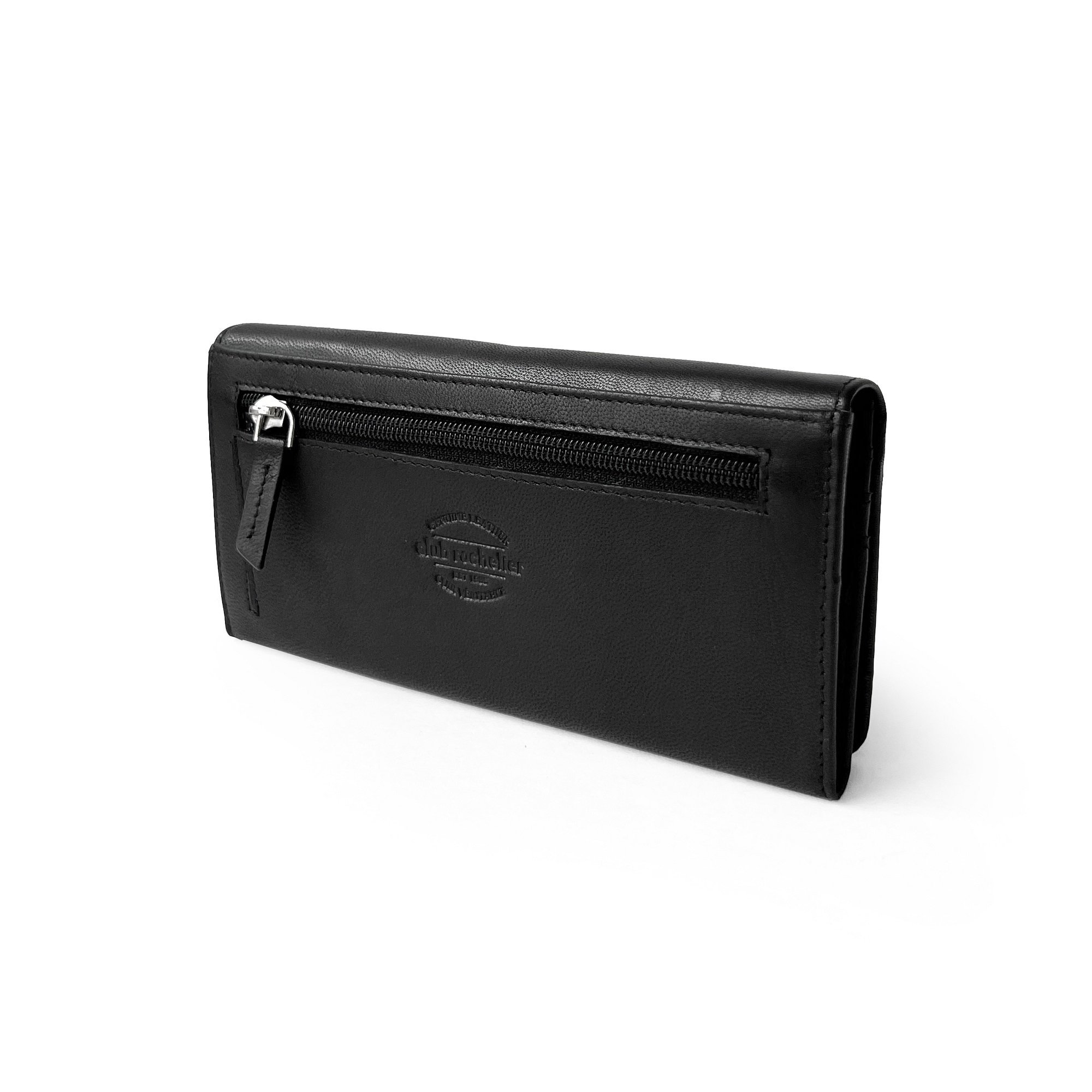 Ladies Expander Clutch Wallet featuring RFID protection, multiple card slots, and a stylish design.