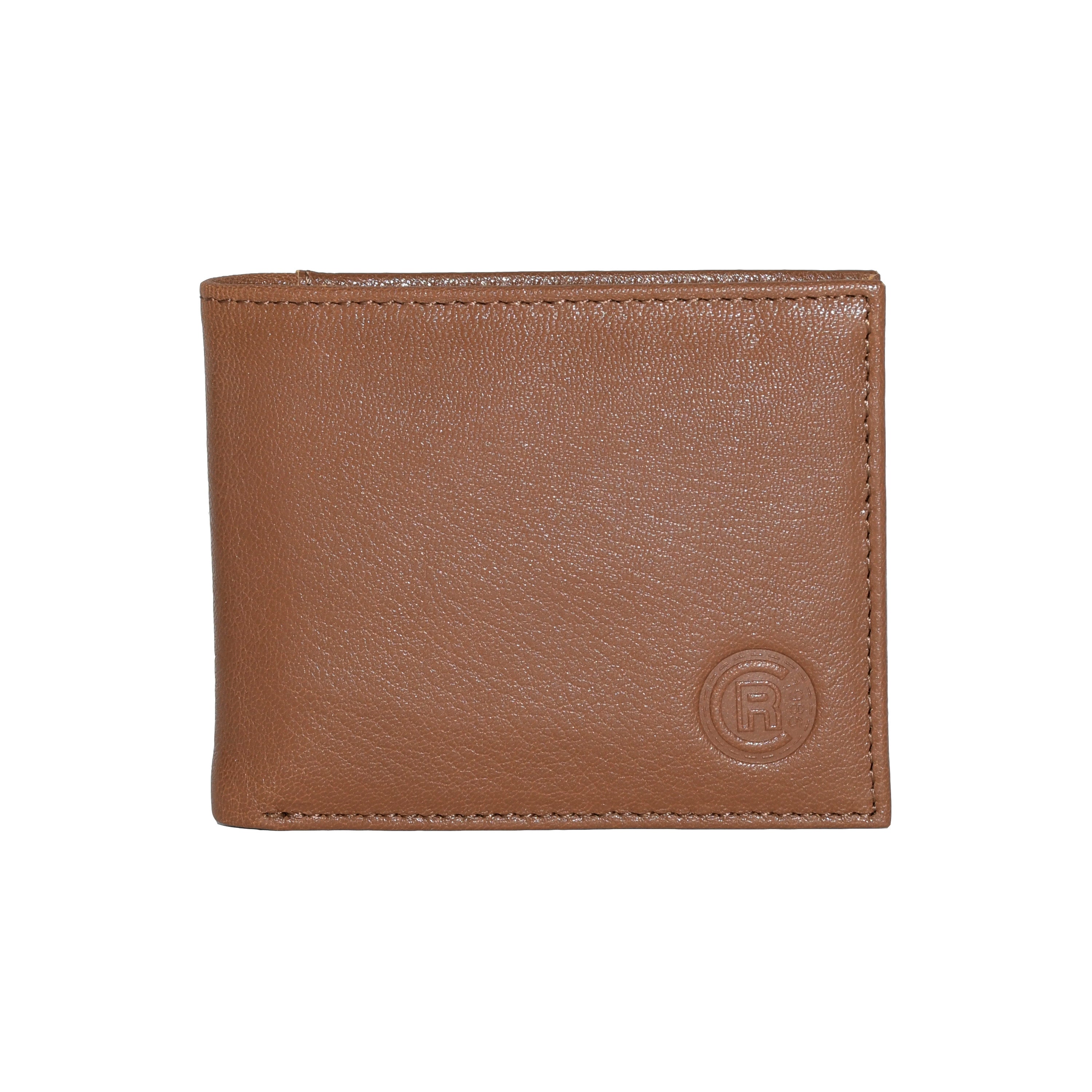 Men's Billfold wallet made of genuine leather with removable card holder, showcasing its sleek design and organizational features.