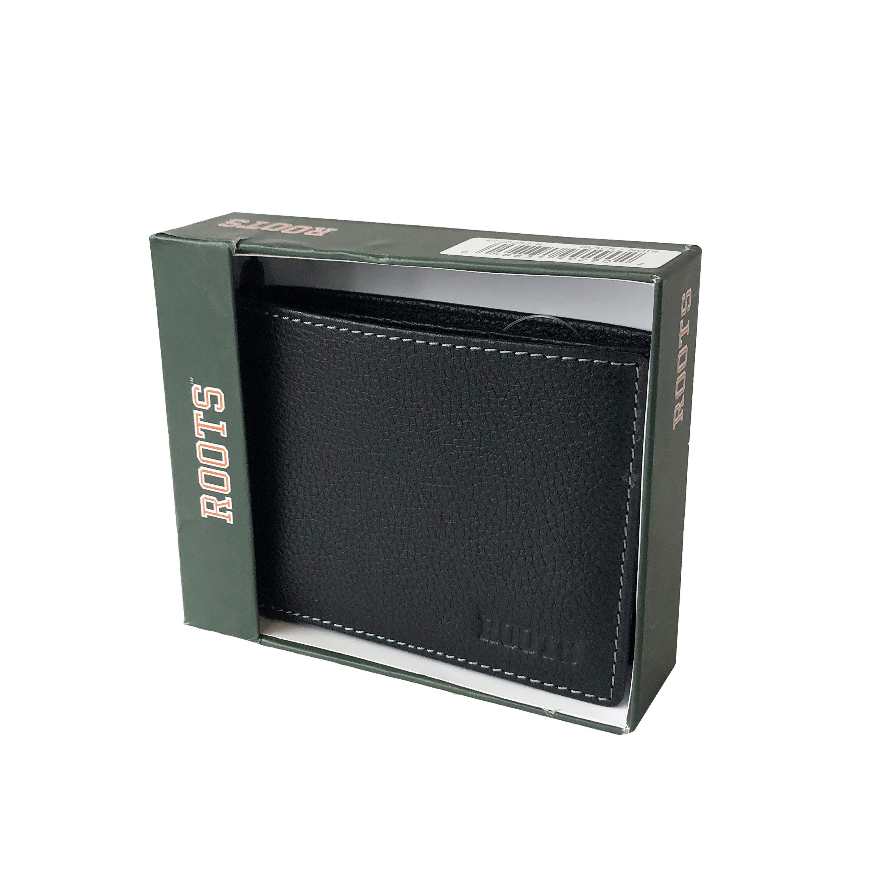 Men's Leather Slimfold Wallet with Removable Passcase, featuring genuine milled leather, multiple card slots, and RFID protection.