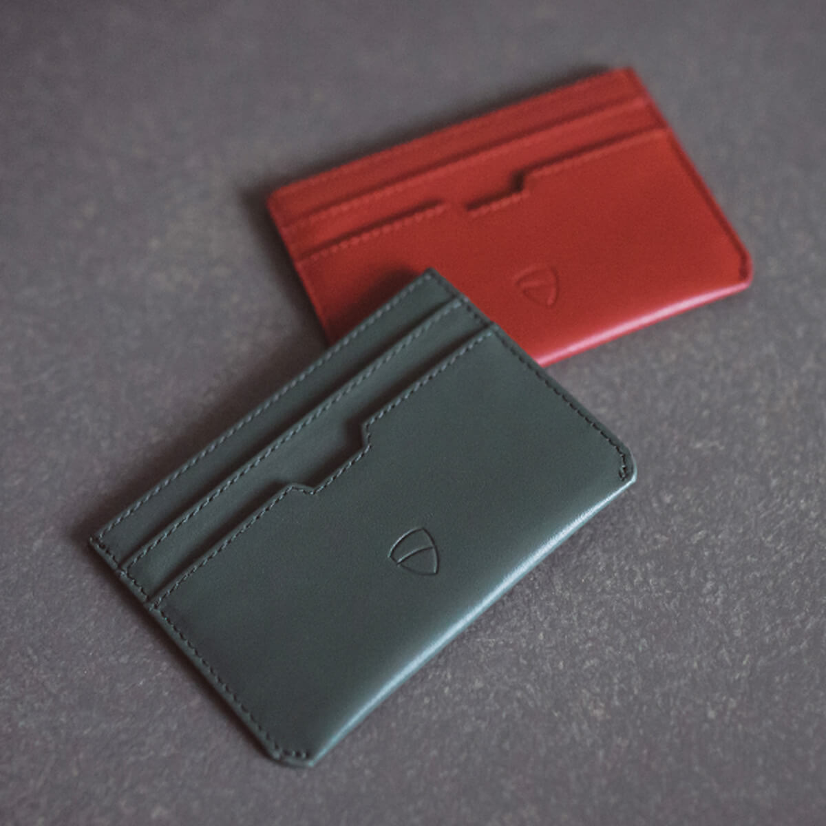 Vaultskin MOORGATE Card Holder in premium genuine leather, featuring a minimalist design with multiple card slots and RFID-blocking technology.