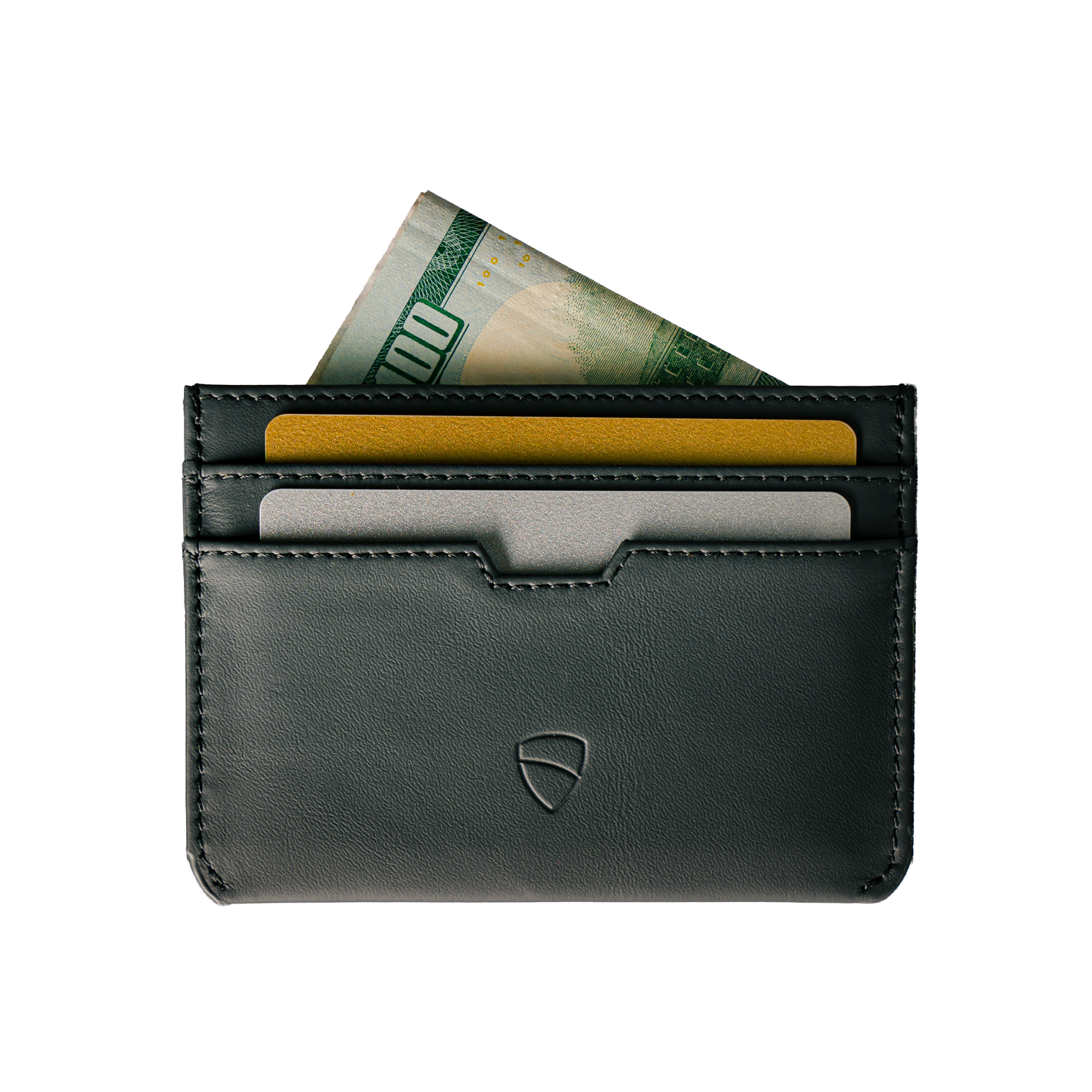 Vaultskin MOORGATE Card Holder in premium genuine leather, featuring a minimalist design with multiple card slots and RFID-blocking technology.