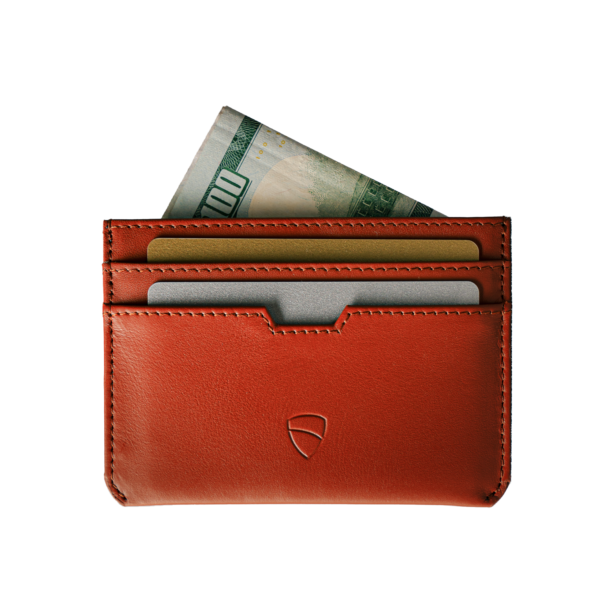 Vaultskin MOORGATE Card Holder in premium genuine leather, featuring a minimalist design with multiple card slots and RFID-blocking technology.