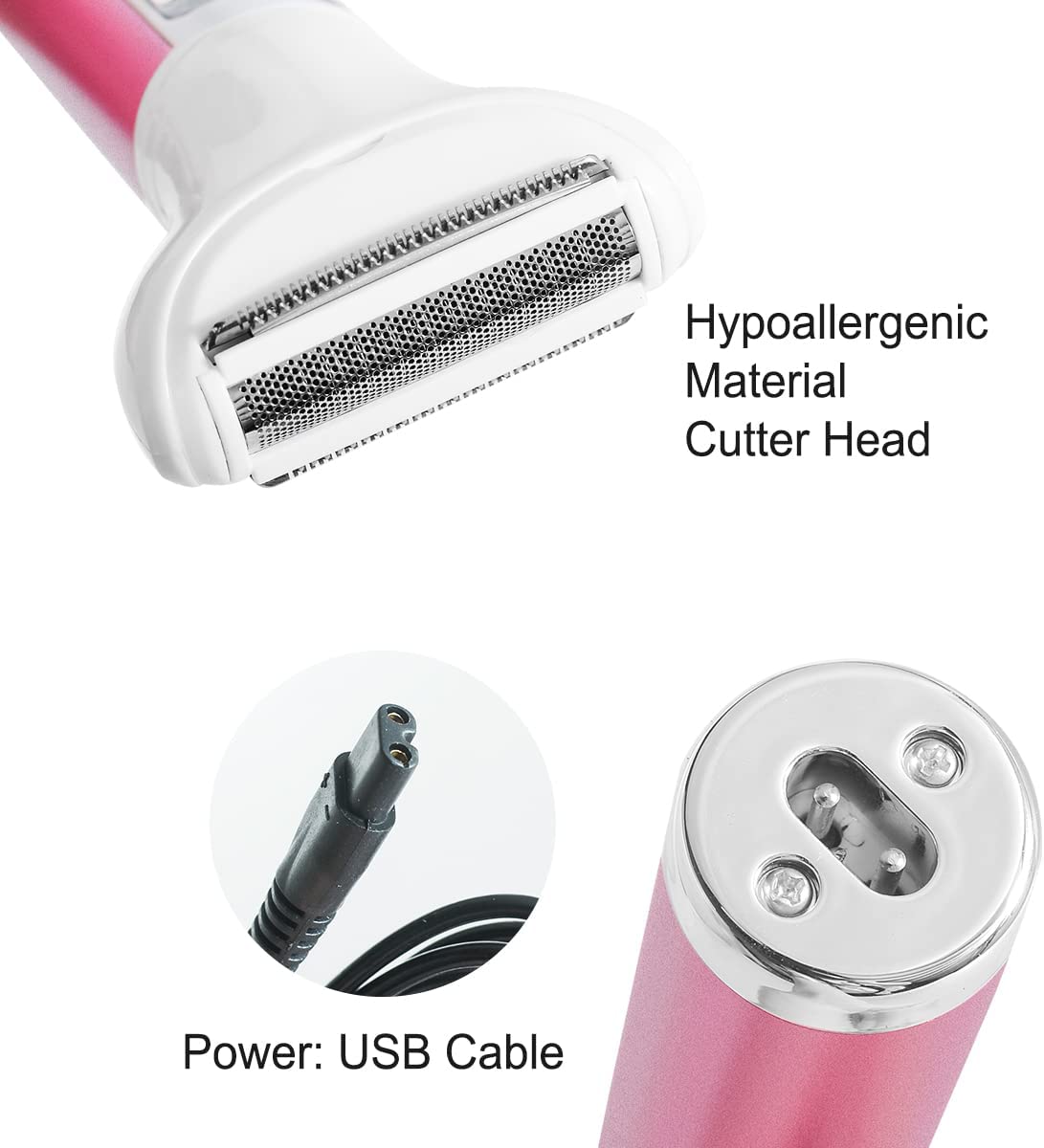 5 in 1 Electric Hair Remover featuring multiple grooming heads for versatile hair removal, designed for women.