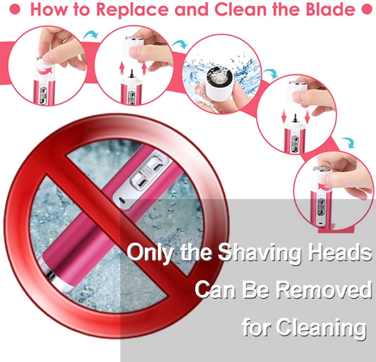 5 in 1 Electric Hair Remover featuring multiple grooming heads for versatile hair removal, designed for women.