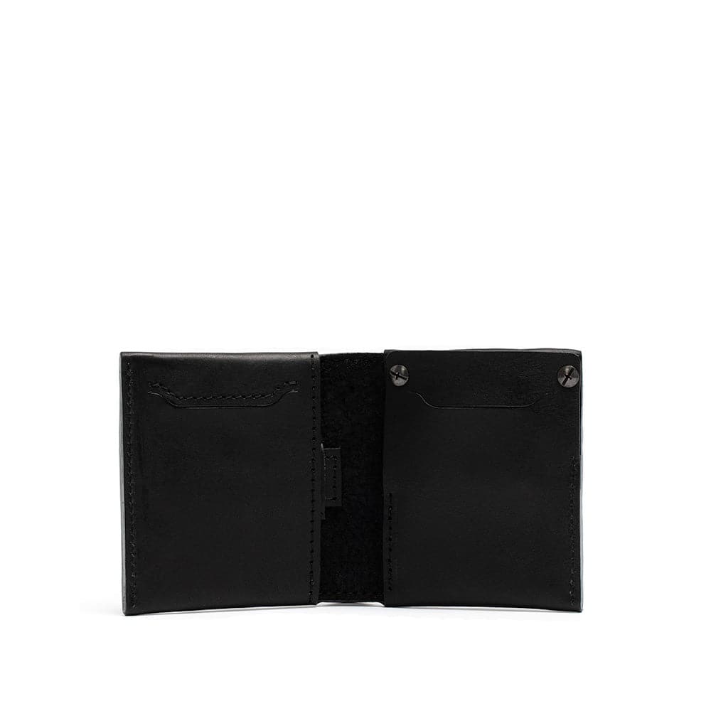 AirTag Wallet - Leather Billfold 2.0 showcasing premium leather, compact design, and hidden AirTag slot.