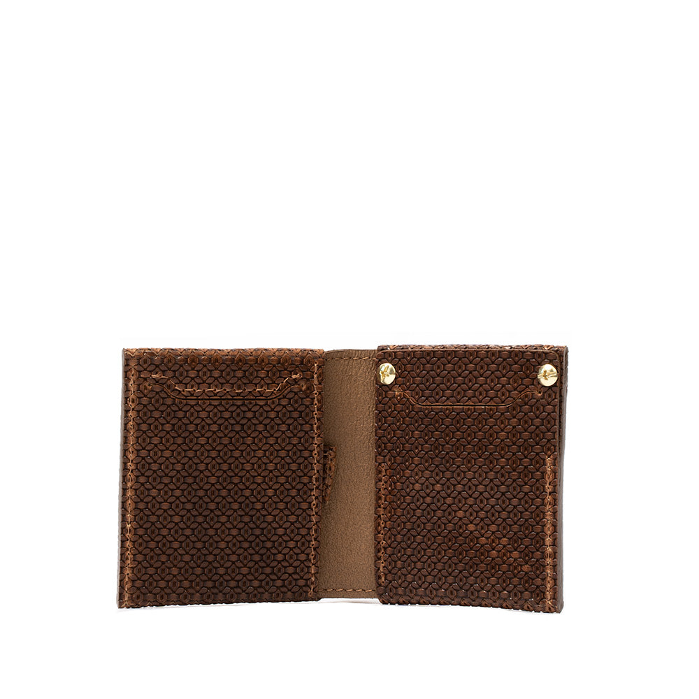 AirTag Wallet - Leather Billfold 2.0 showcasing premium leather, compact design, and hidden AirTag slot.