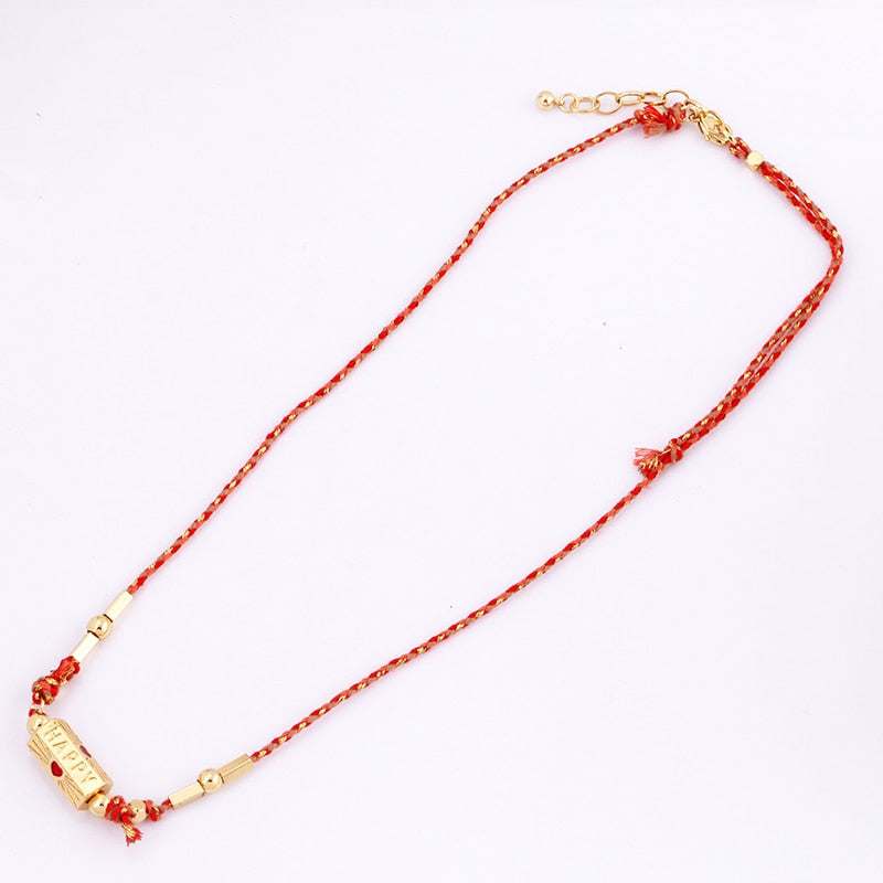 Amour Turkish Amulet Necklace featuring a trendy geometric design in copper with a box chain.