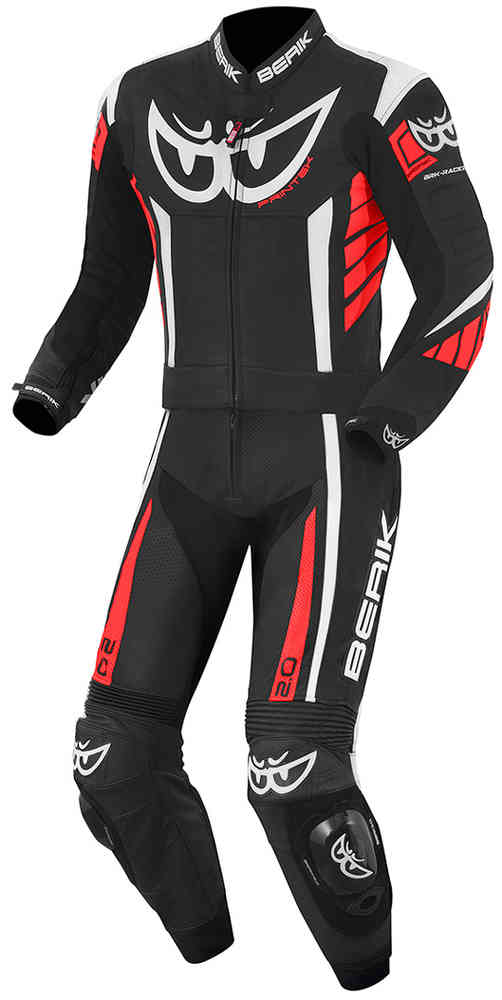 Berik Zakura Two Piece Motorcycle Leather Suit showcasing premium cow leather and sporty design with protective features.