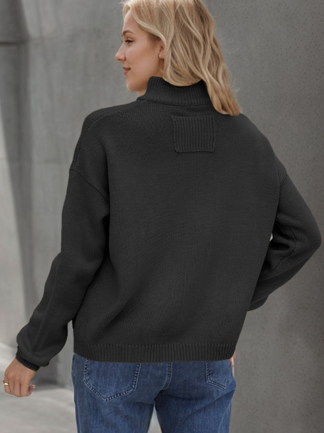 A stylish Button Up Long Sleeve Cardigan in a cozy fabric, featuring buttons and pockets, perfect for layering in cooler weather.