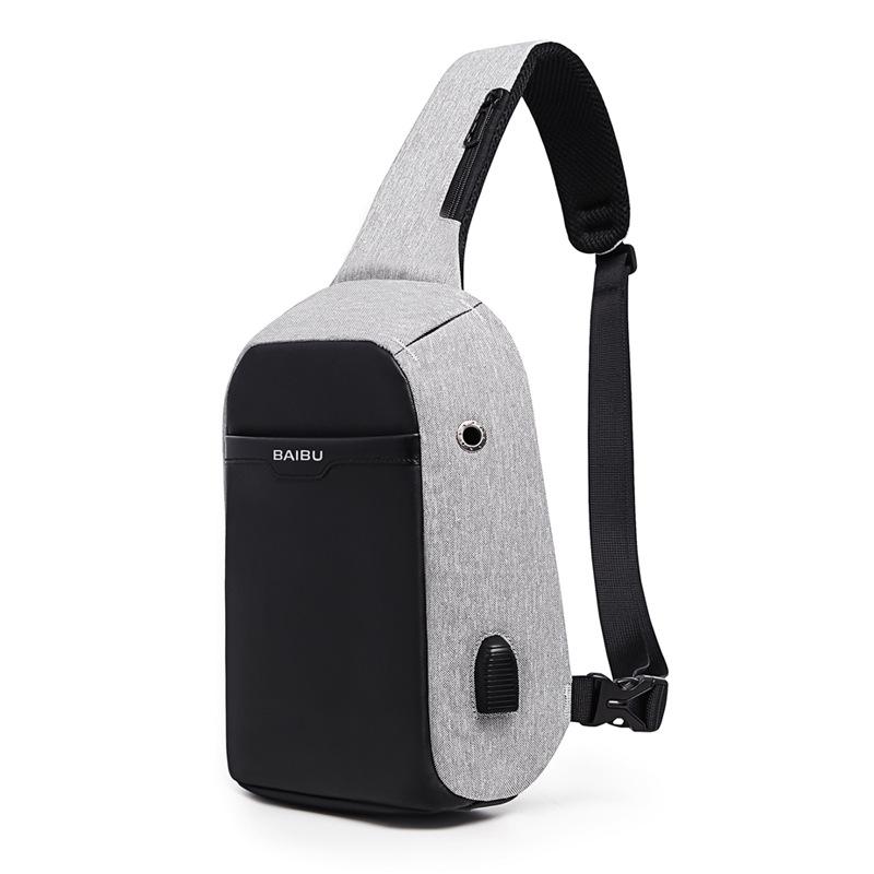 Casual Waterproof Anti-theft Unisex Chest Bag made from durable Oxford material, featuring multiple pockets and a sleek design.