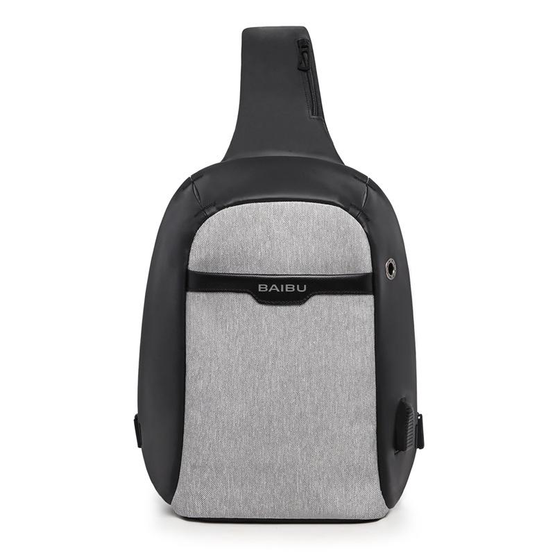 Casual Waterproof Anti-theft Unisex Chest Bag made from durable Oxford material, featuring multiple pockets and a sleek design.