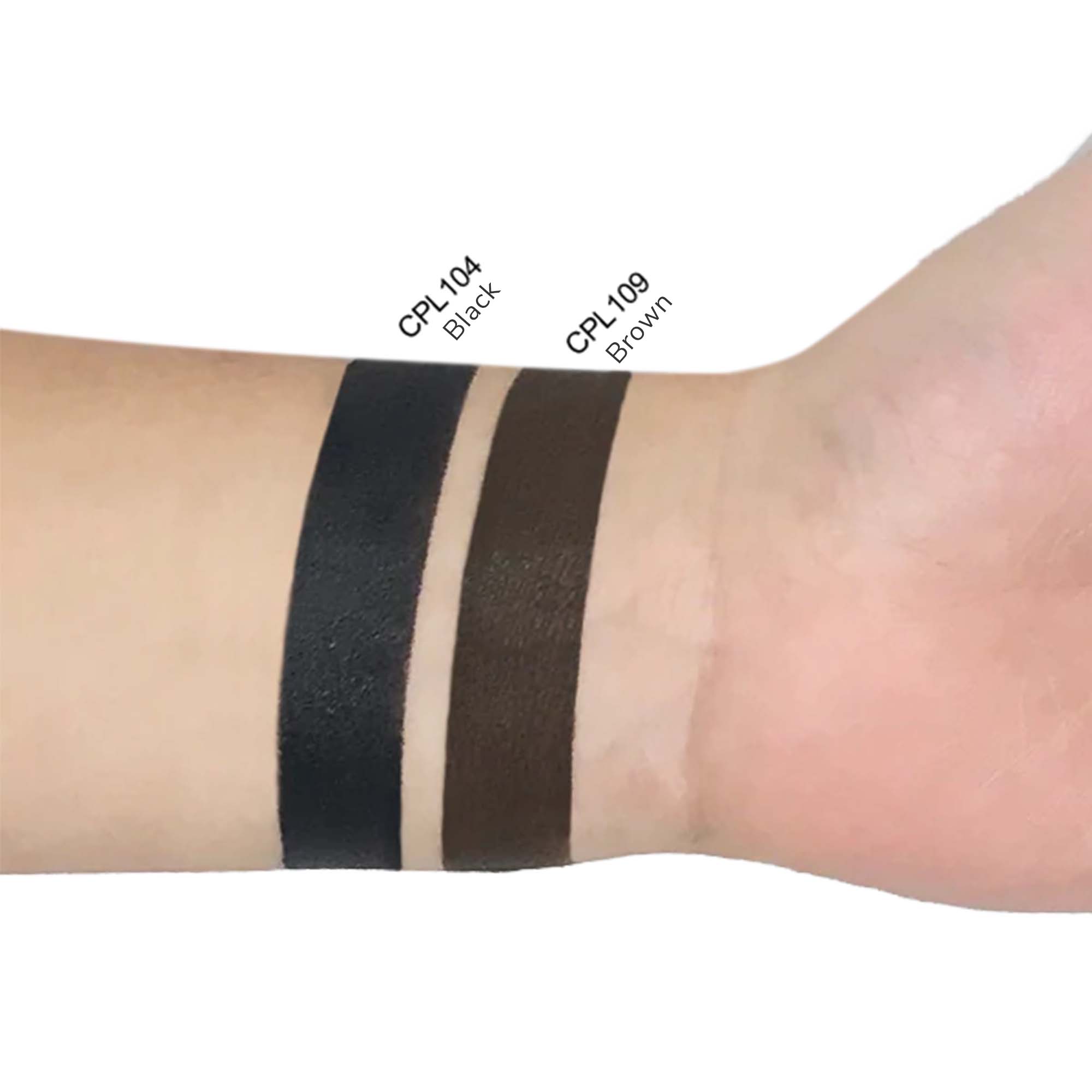 Color Rich Pro Line Brown gel eyeliner with precision tip and creamy formula, ideal for sharp lines and dramatic wings.