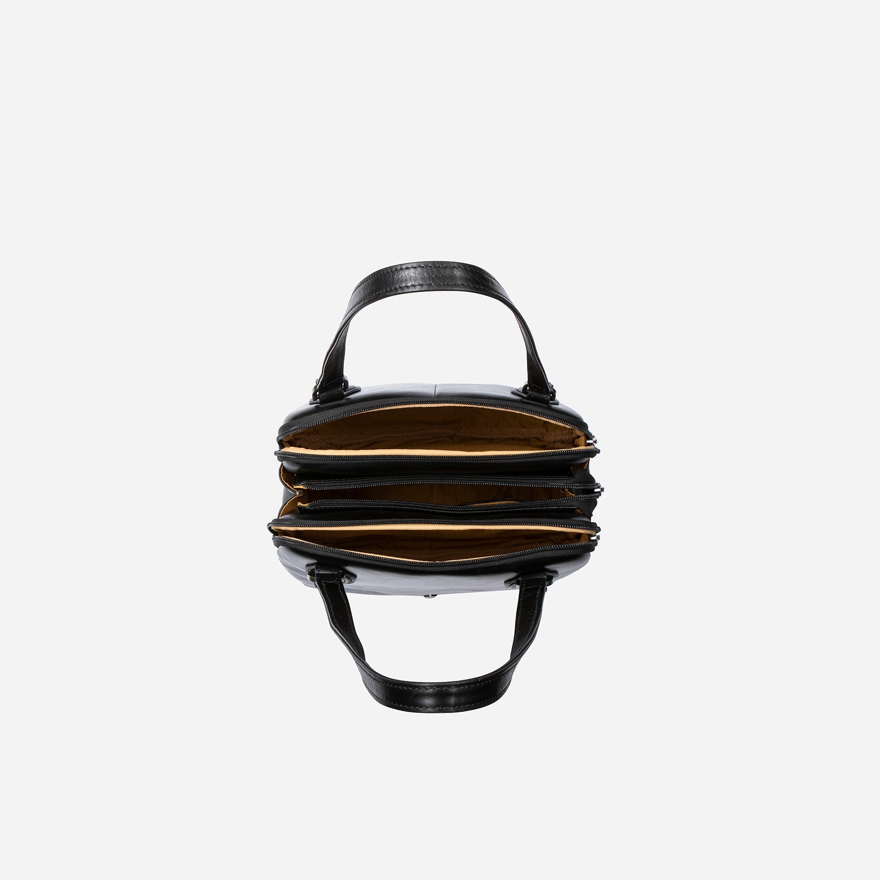 Compact Ladies Handbag in Black, elegantly designed to hold essentials like tablets, keys, and makeup.