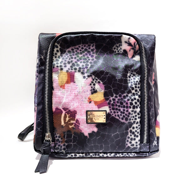Stylish Cube Bag featuring a hand-drawn digital print, waterproof coating, and adjustable strap, perfect for daily use.