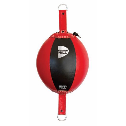 Double End Ball BETA made of genuine leather in black and red colors, designed for training.
