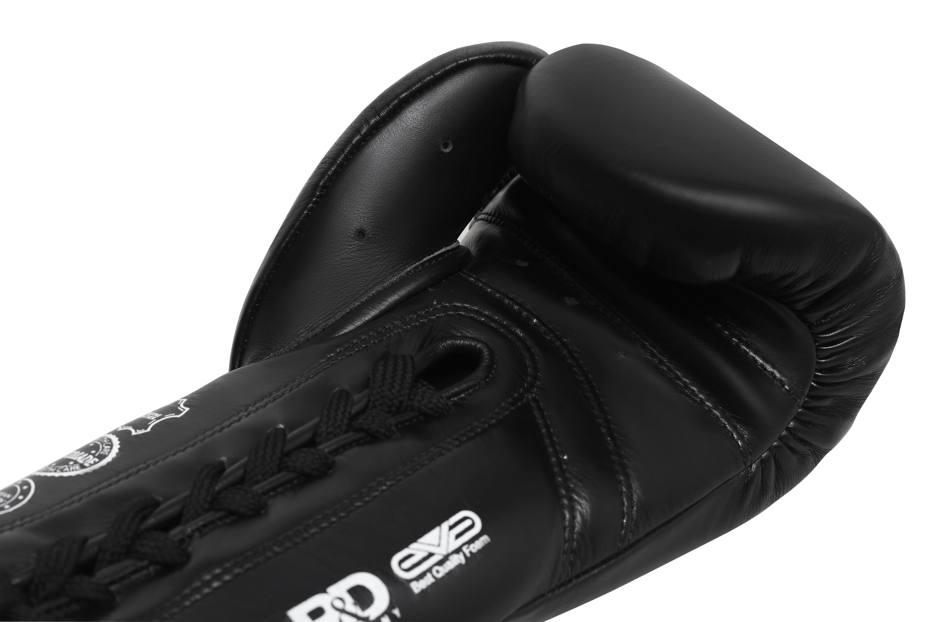 Dragon Force Boxing Gloves made of genuine leather with lace closure and open mesh design, showcasing durability and comfort for training and fighting.