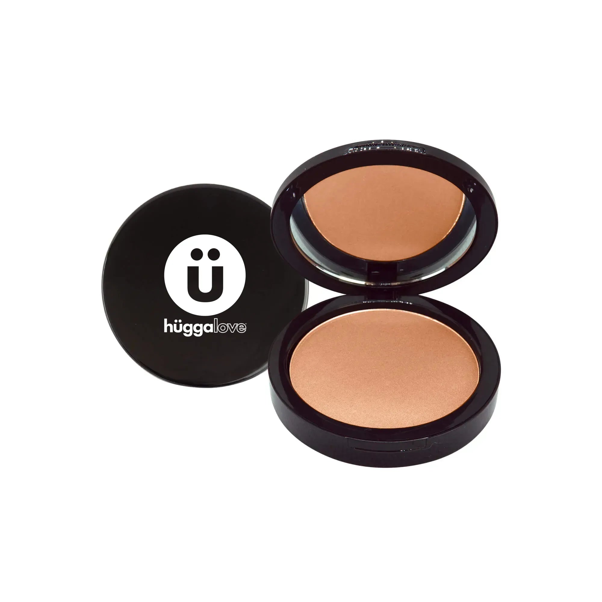 A compact of Dual Blend Powder Foundation in Birch, showcasing its sleek design and powder texture, ideal for adjustable coverage.