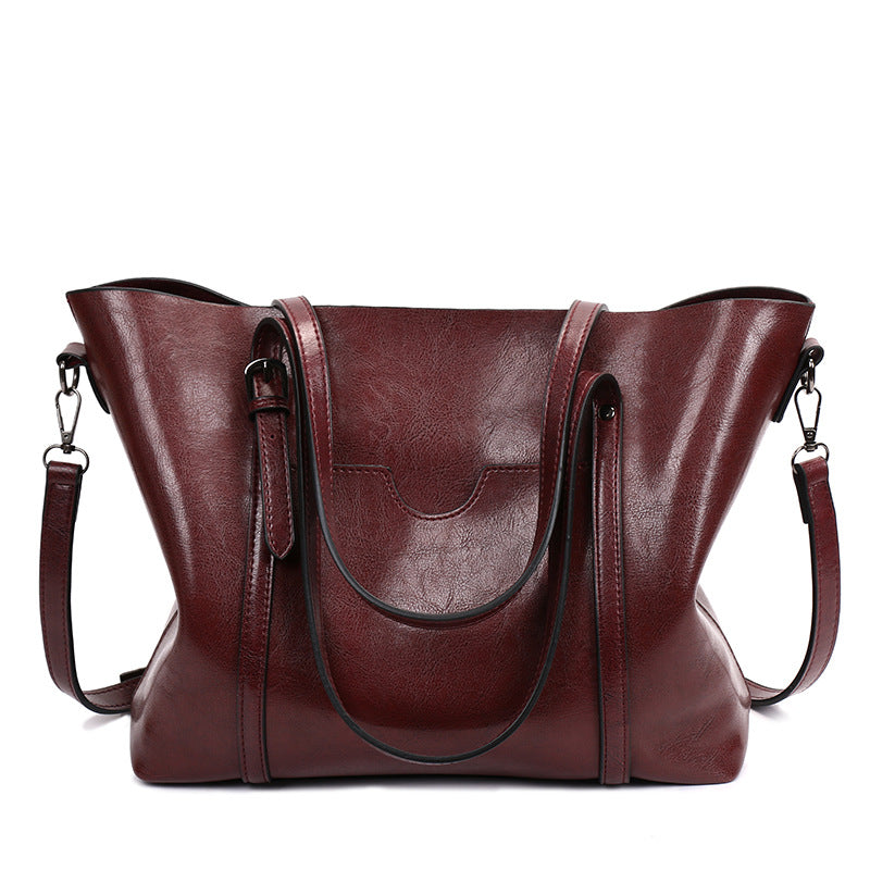 European Style Retro Messenger Bag in PU material, featuring a spacious design suitable for daily essentials.