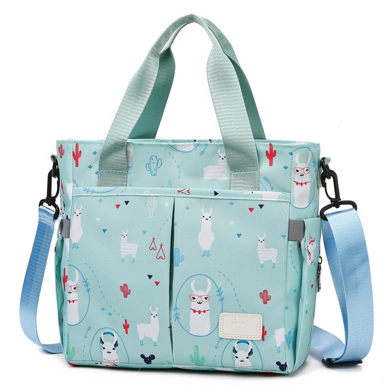 Fashion One-shoulder Lightweight Large-capacity Mommy Bag in stylish design, featuring a single strap and spacious interior.