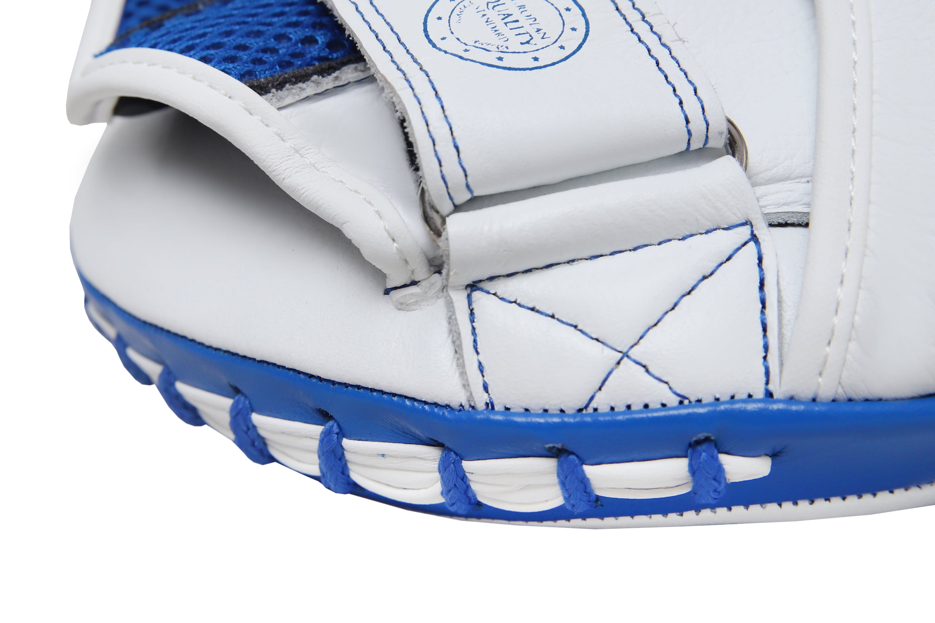 Focus Pad Cyber Orbit showcasing its concave design and high-quality leather construction, ideal for boxing and martial arts training.