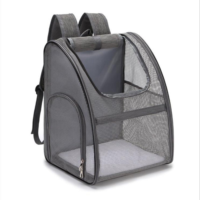 Full Mesh Breathable Pet Bag designed for comfortable travel with pets, featuring a lightweight and durable mesh material.