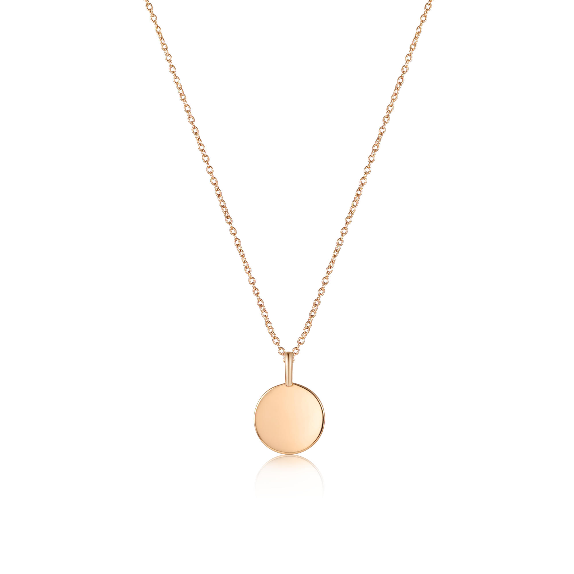 Gold Elegance Pendant Necklace featuring a personalized pendant and adjustable chain, elegantly designed for timeless style.