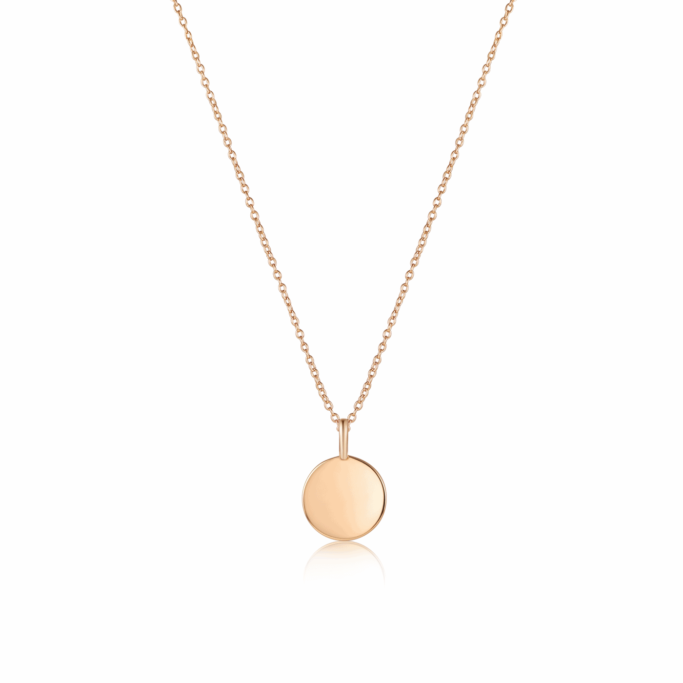 Gold Elegance Pendant Necklace featuring a personalized pendant and adjustable chain, elegantly designed for timeless style.