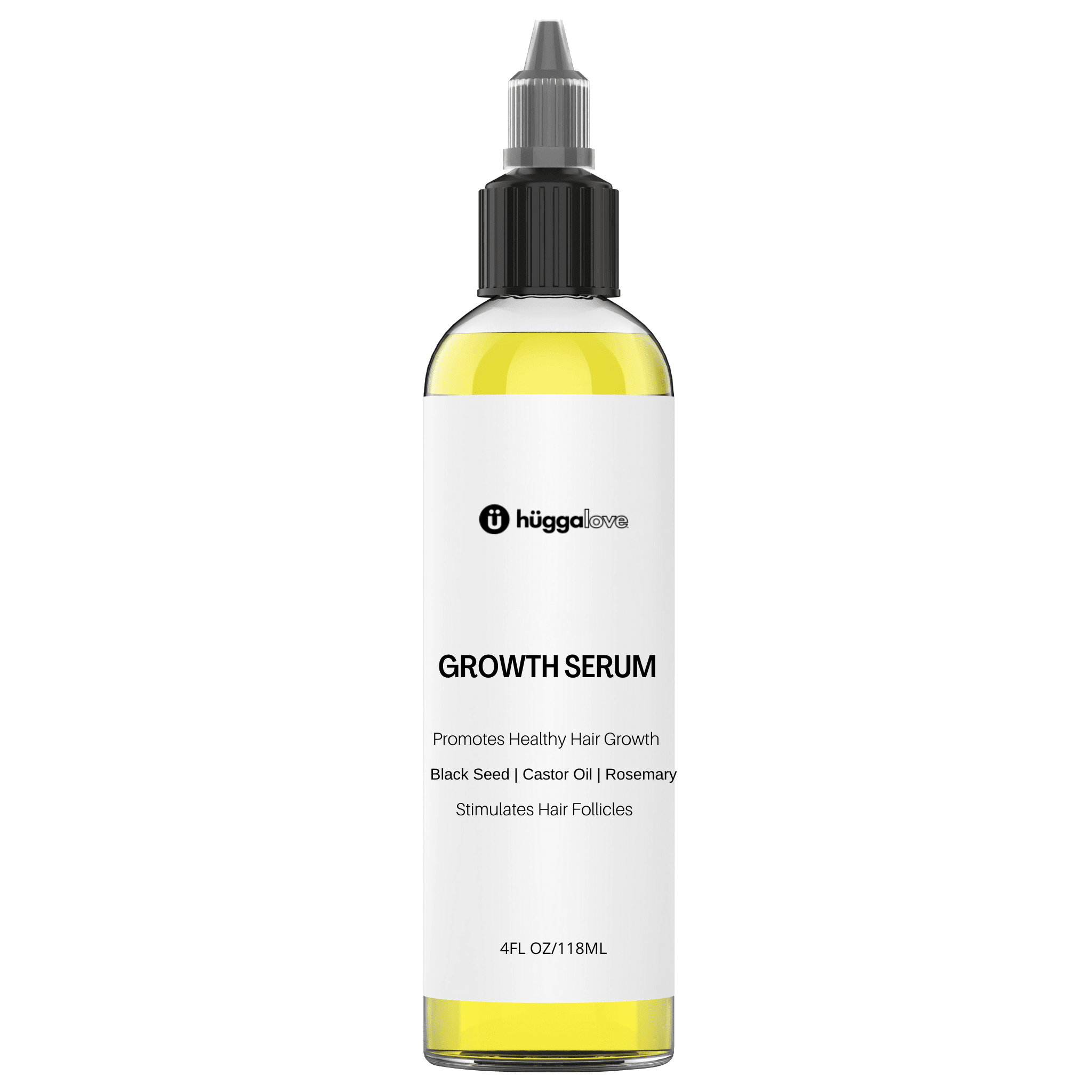 4oz bottle of Growth Oil with a blend of natural oils for hair growth and scalp hydration.