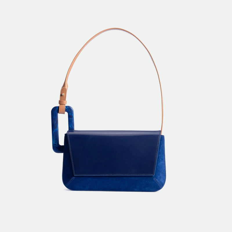 High Quality Western Style Small Square Bag featuring a soft surface, magnetic buckle closure, and elegant design in a compact size.