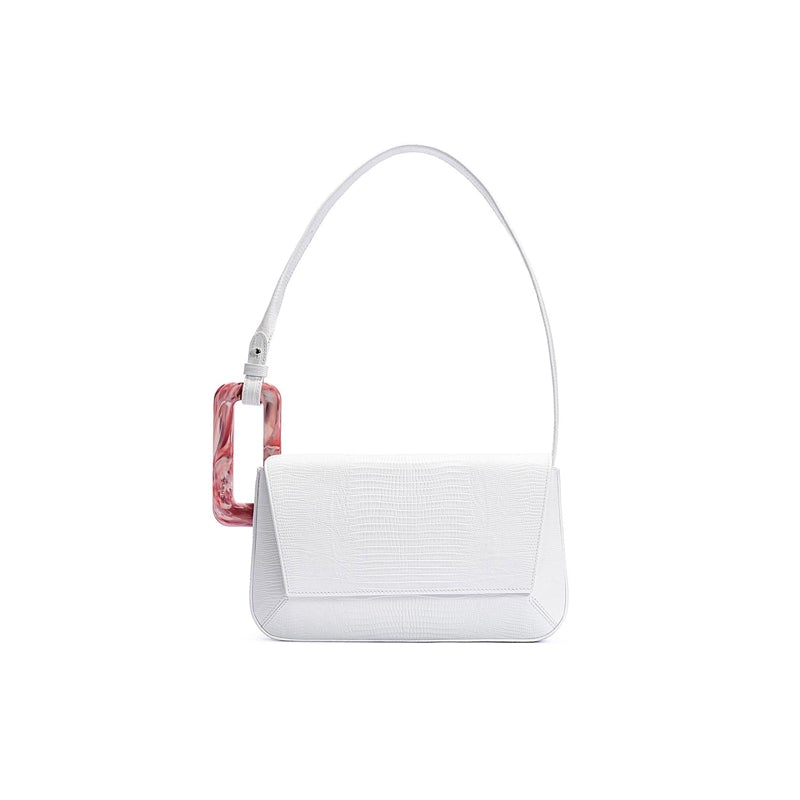 High Quality Western Style Small Square Bag featuring a soft surface, magnetic buckle closure, and elegant design in a compact size.