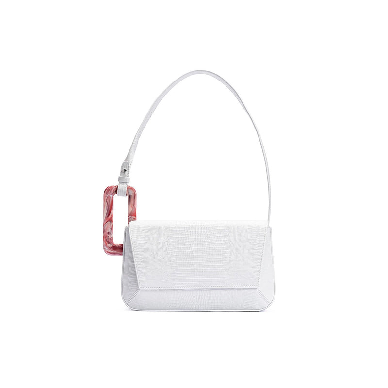 High Quality Western Style Small Square Bag featuring a soft surface, magnetic buckle closure, and elegant design in a compact size.