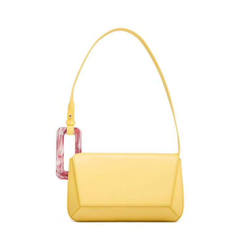 High Quality Western Style Small Square Bag featuring a soft surface, magnetic buckle closure, and elegant design in a compact size.