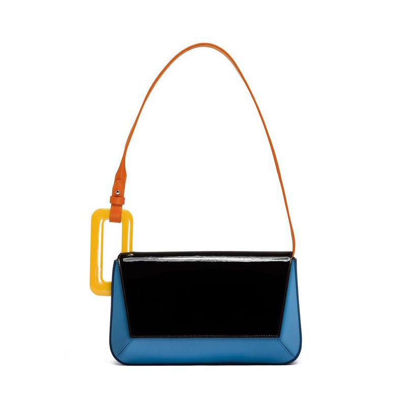 High Quality Western Style Small Square Bag featuring a soft surface, magnetic buckle closure, and elegant design in a compact size.