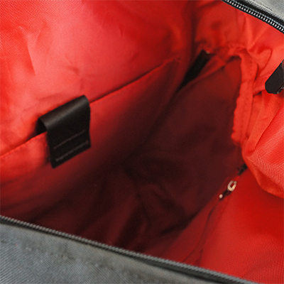 Highline Daypack in various colors with leather accents, showcasing its sleek design and multiple pockets.